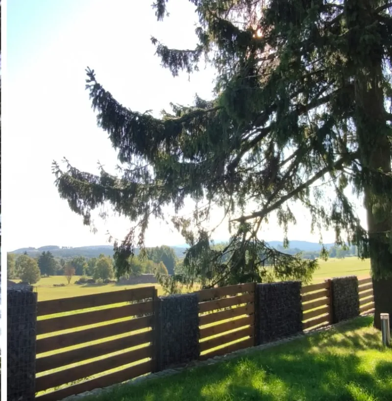 Gepflegtes Grundstück mit Blick ins Zittauer Gebirge